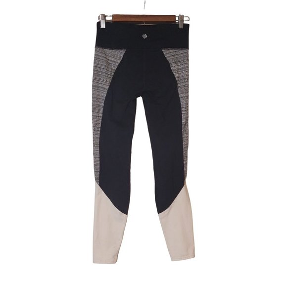 Athleta Athletic Leggings Black White Size‎ Small - Picture 3 of 5